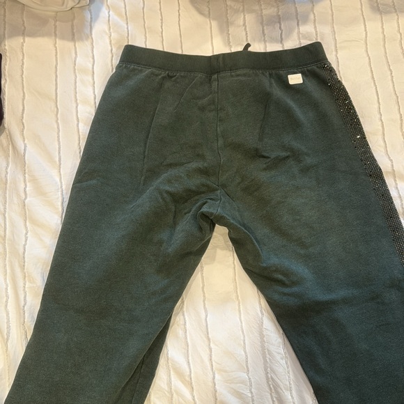 Xs Butter super soft army green sweatpant joggers with sparkle stripe - Picture 4 of 6